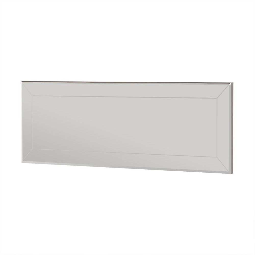 Nady Glass Dressing Wall Mirror with White Wooden Frame