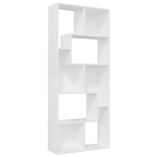 Nael Wooden Bookcase And Shelving Unit In White_3