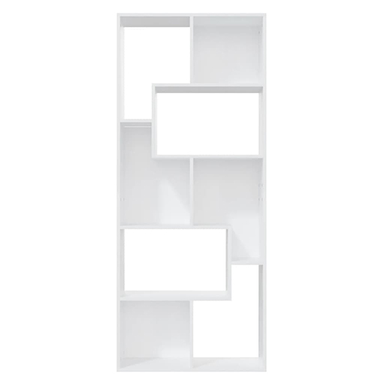 Nael Wooden Bookcase And Shelving Unit In White_5
