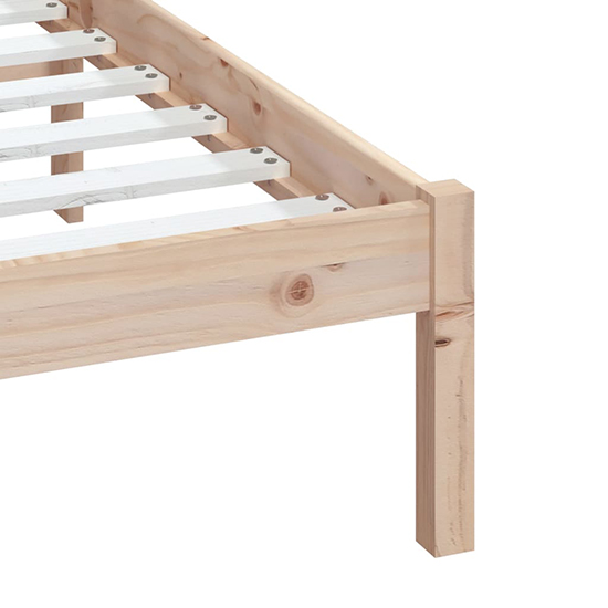 Naida Solid Pinewood King Size Bed In Natural