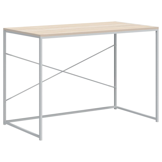 Nakano Wooden Laptop Desk In White And Oak