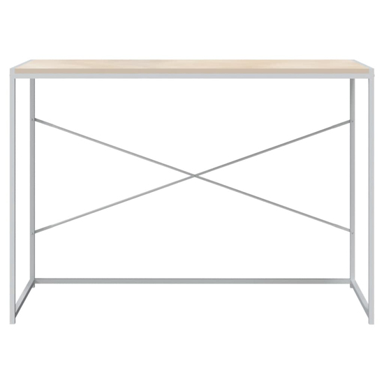 Nakano Wooden Laptop Desk In White And Oak