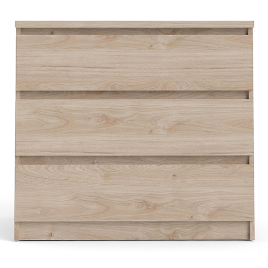 Nakou Wooden Chest Of 3 Drawers In Jackson Hickory Oak