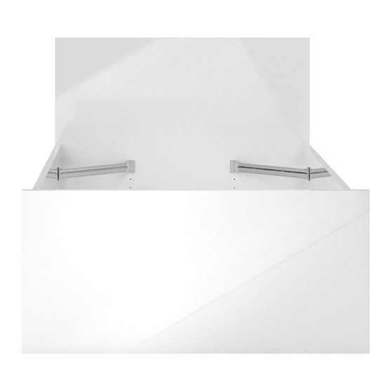 Nakou High Gloss Single Bed In White
