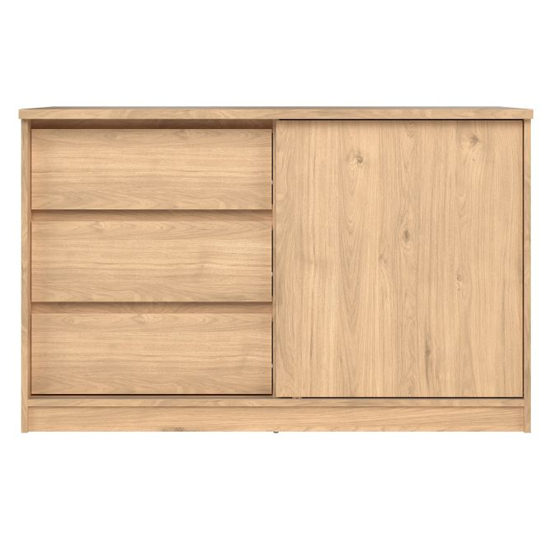 Nakou Sideboard With 1 Door 3 Drawers In Jackson Hickory Oak