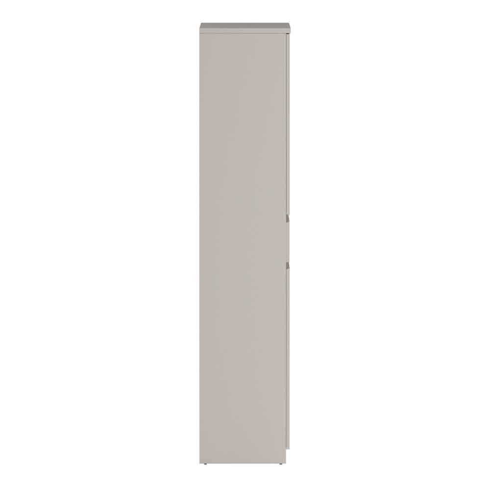Nakou Tall Wooden Shoe Storage cabinet with 4 Doors 1 Drawer in Cashmere