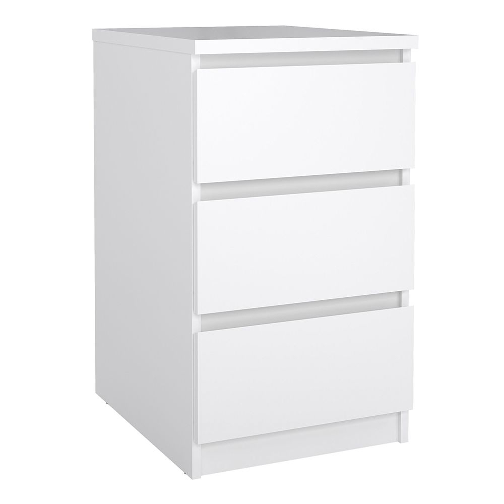 Nakou Wooden Bedroom Set With 2 Doors Wardrobe In White