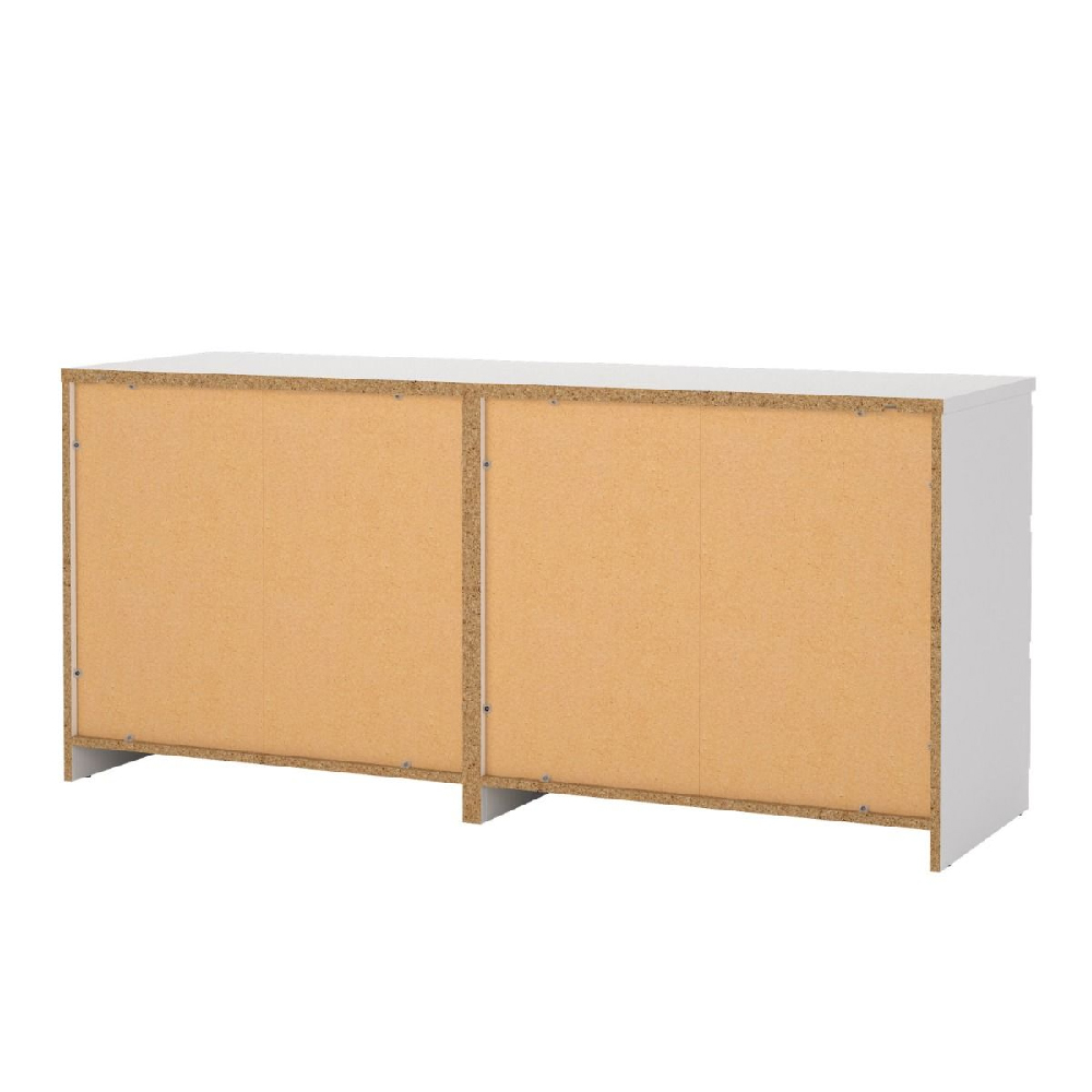 Nakou Wooden Chest Of 6 Drawers In White