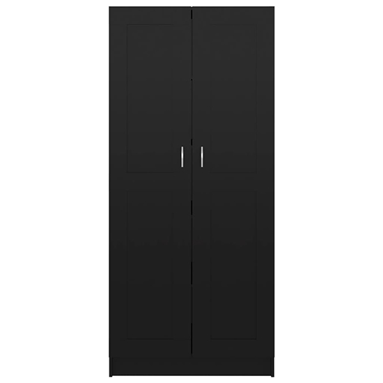 Nancia High Gloss Wardrobe With 2 Doors In Black_3