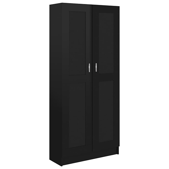 Nancia High Gloss Wardrobe With 2 Doors In Black_4