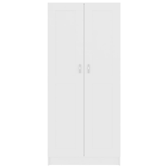 Nancia Wooden Wardrobe With 2 Doors In White_3