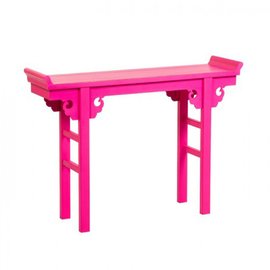 nanjing console table pink - How To Make Your Room Unique With A Half Moon Console Table With Drawers