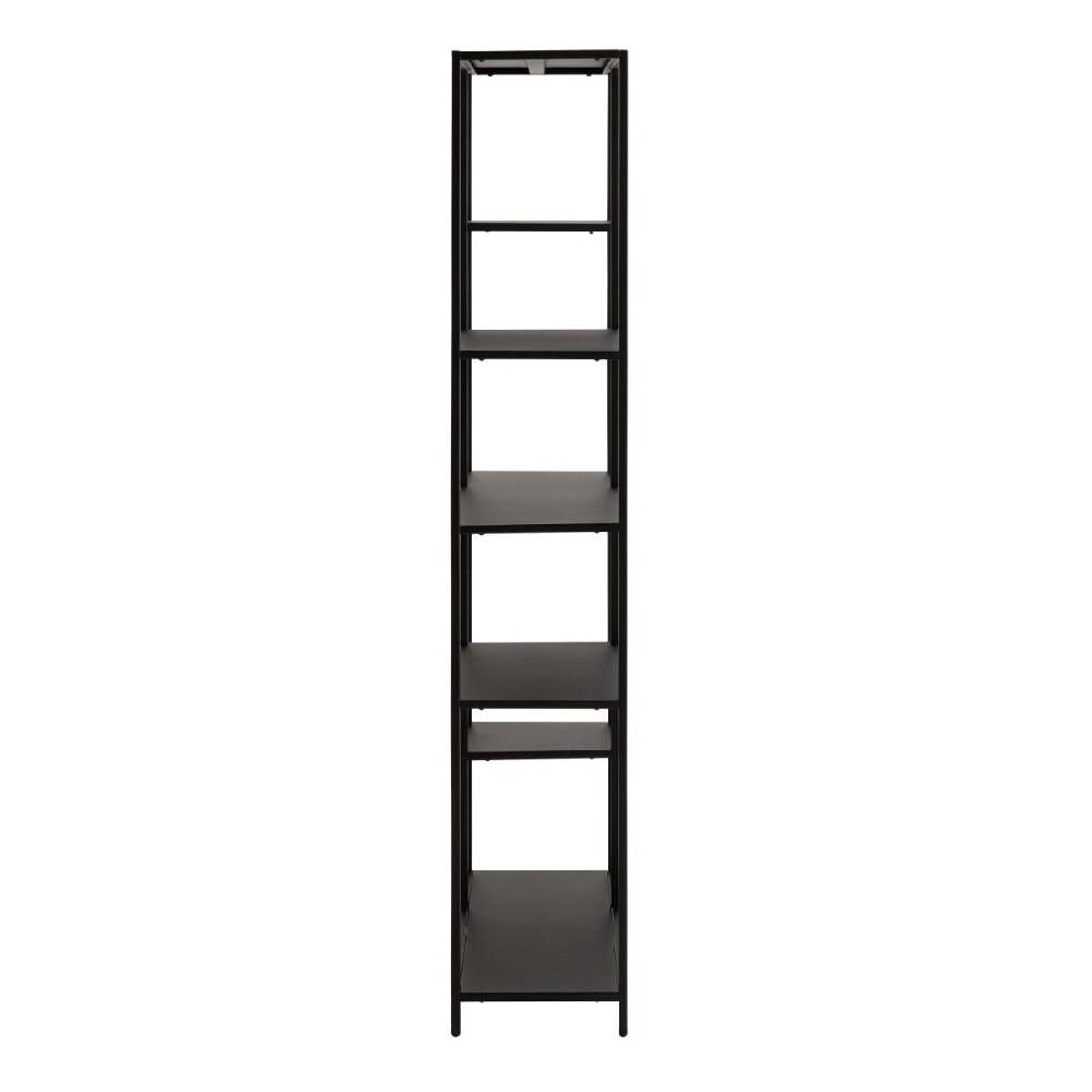 Napa Metal Bookcase With 6 Shelves In Matt Black