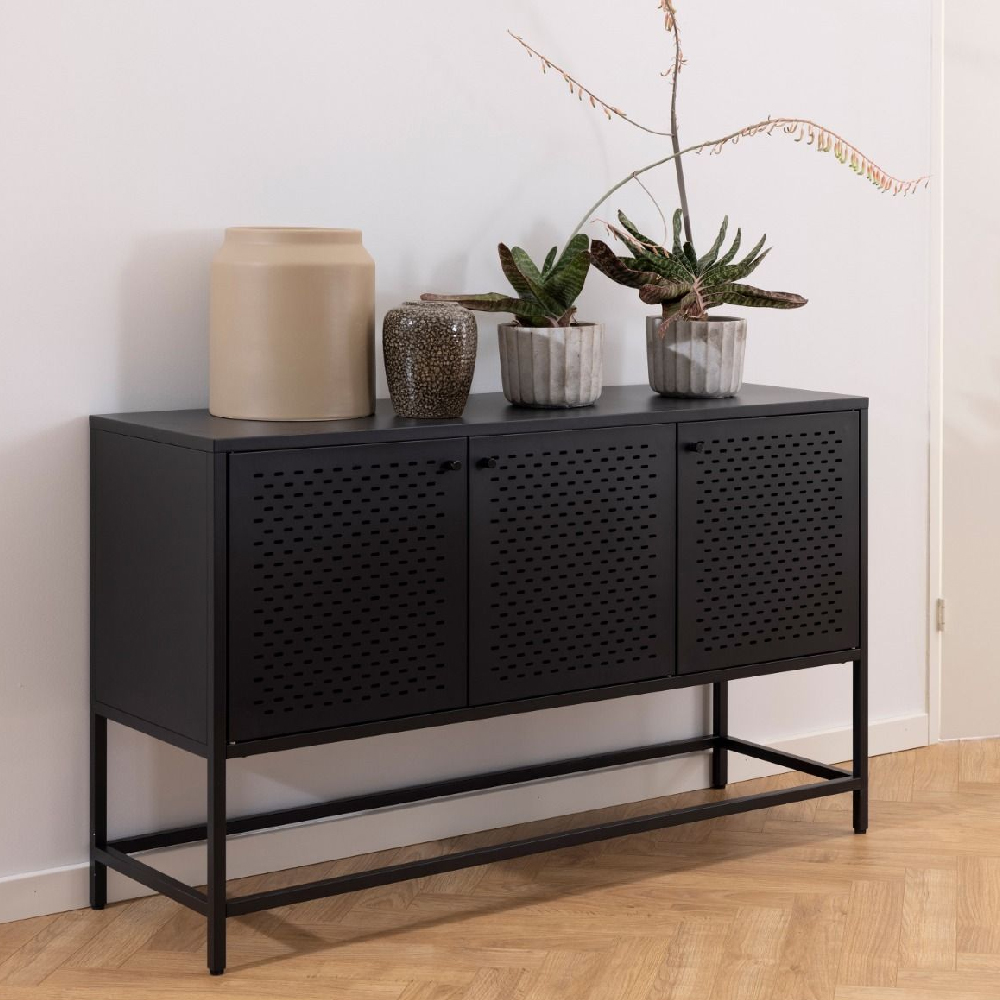 Read more about Napa metal storage cabinet with 3 doors in matt black
