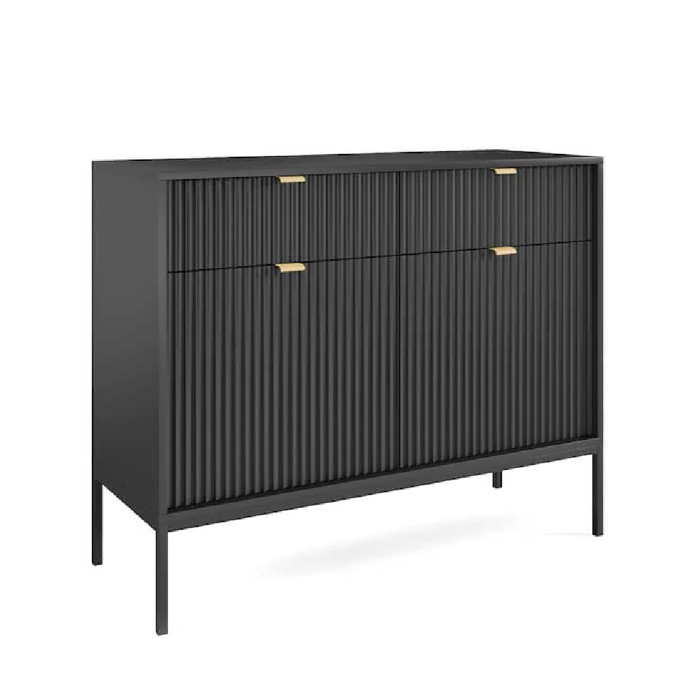 Read more about Napa wooden sideboard with 2 doors 2 drawers in matt grey
