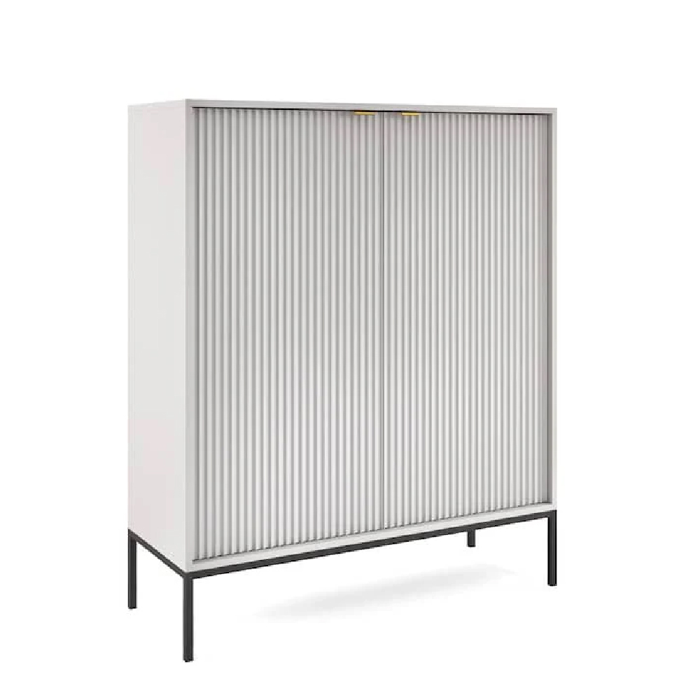Napa Wooden Storage Cabinet With 2 Doors In Matt Grey