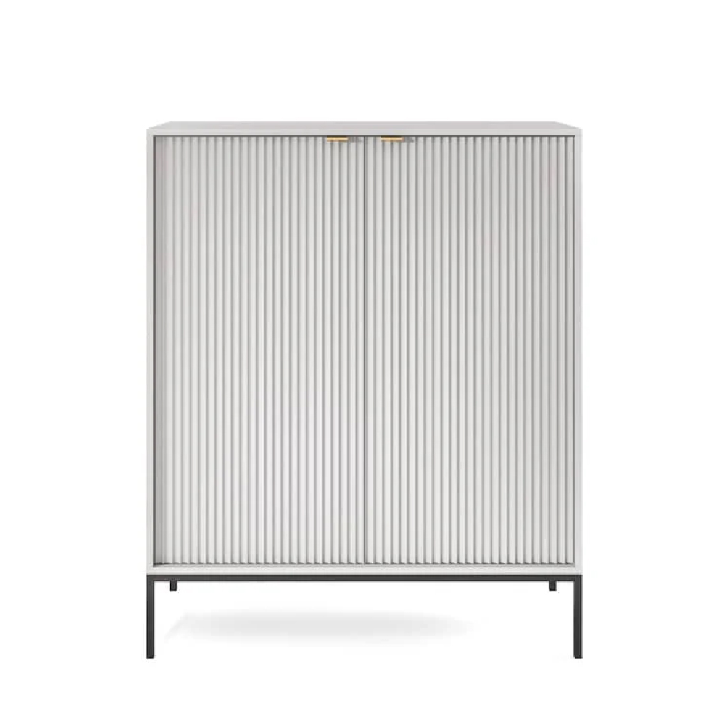 Napa Wooden Storage Cabinet With 2 Doors In Matt Grey