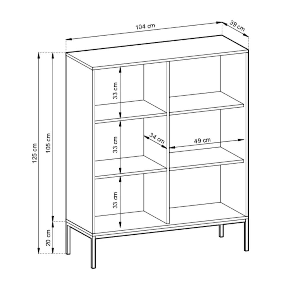 Napa Wooden Storage Cabinet With 2 Doors In Matt White