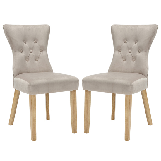 Nefyn Champagne Linen Fabric Dining Chairs In Pair_1