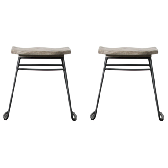 Narberth Natural Wooden Outdoor Stools In Pair_1