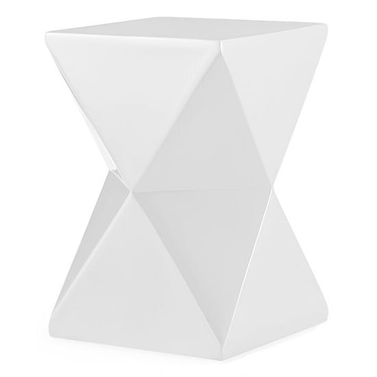 Read more about Narissara high gloss lamp table in white
