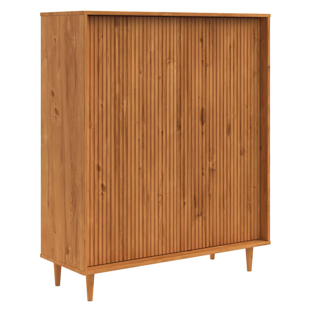 Narlen Wooden Highboard with 2 Doors in Natural