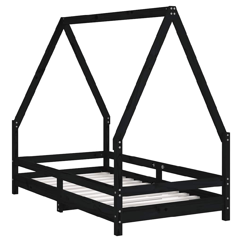 Narva 80x160cm Wooden Children Daybed In Black