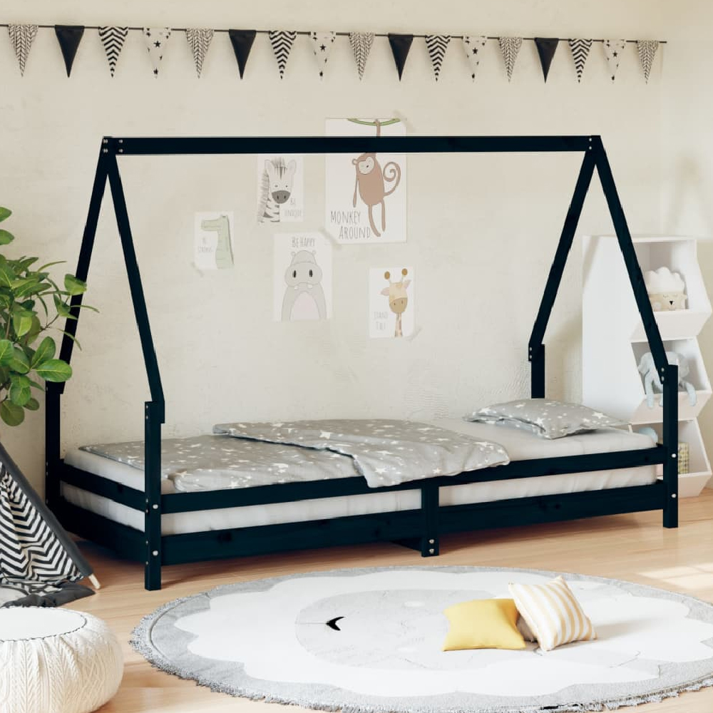 Read more about Narva 90x200cm wooden children daybed in black