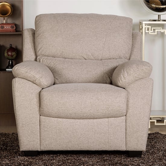Read more about Narva fixed fabric 1 seater sofa in dune