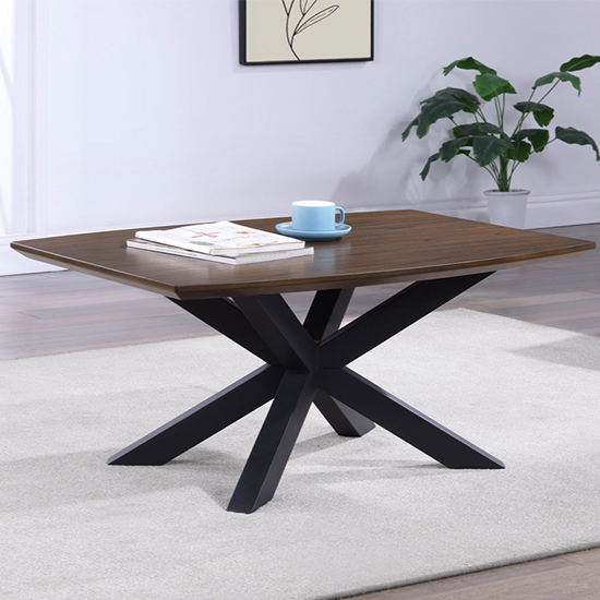 Read more about Narva mindi wood coffee table curved in walnut
