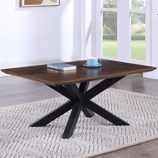 Read more about Narva parquet top mindi wood coffee table in walnut