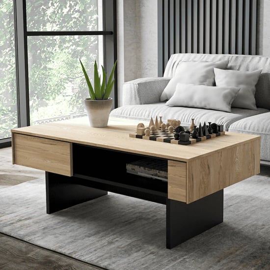 Product photograph of Narva Wooden Coffee Table In Mountain Ash from Furniture in Fashion