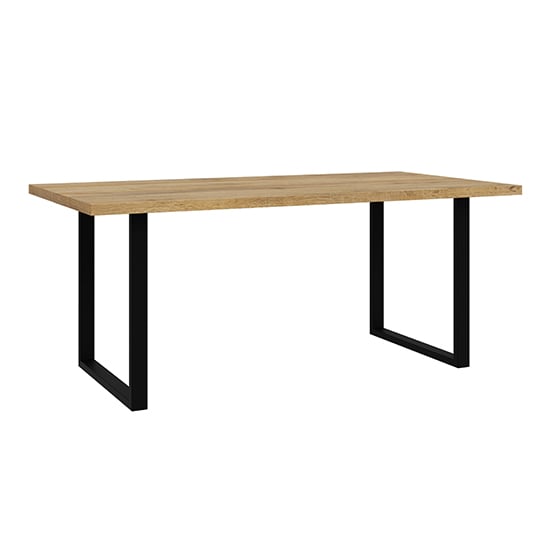 Read more about Narva wooden dining table rectangular in oak and black