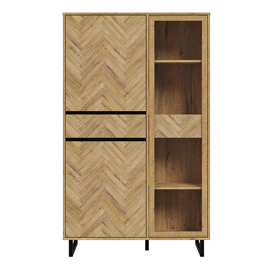 Narva Wooden Display Cabinet In Spica Oak