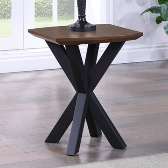 Read more about Narva wooden lamp table curved in walnut