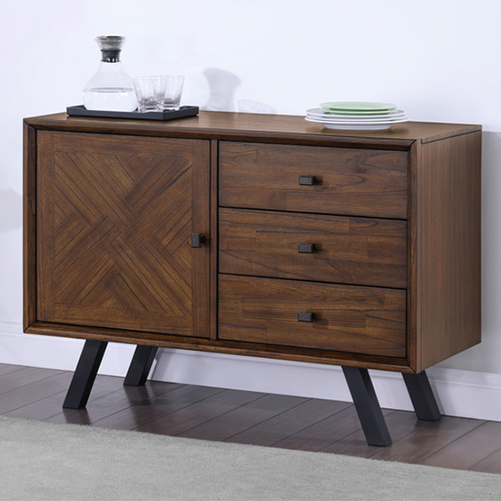 Read more about Narva wooden sideboard 1 door 3 drawers in walnut
