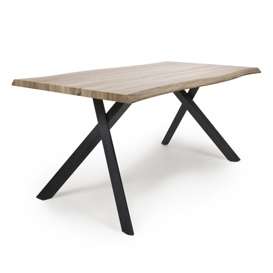 Product photograph of Natore Medium Curved Wooden Dining Table In Oak from Furniture in Fashion