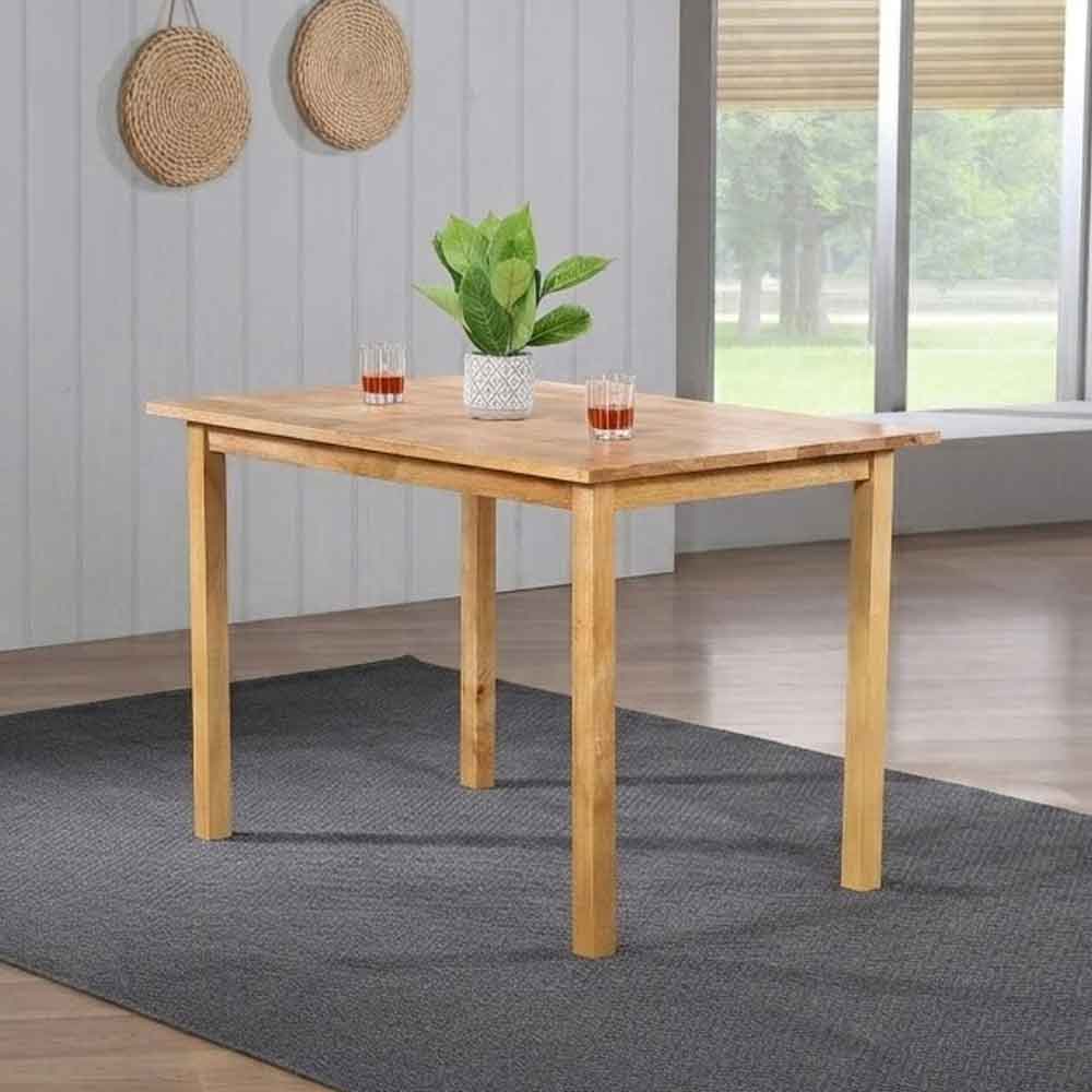 Narvio Wooden Dining Table in Natural Oak