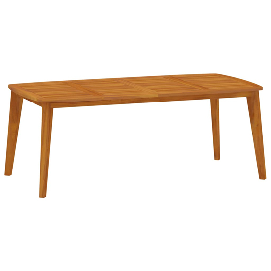 Narvon Large Wooden 9 Piece Garden Dining Set In Natural