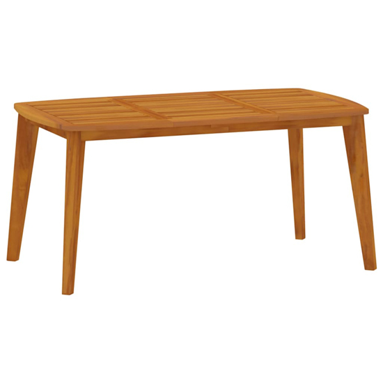 Narvon Small Wooden 7 Piece Garden Dining Set In Natural