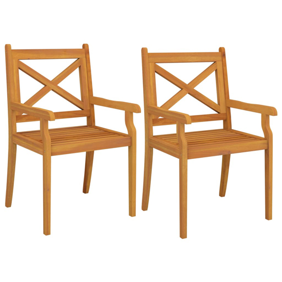 Narvon Square Round Wooden 3 Piece Garden Dining Set In Natural