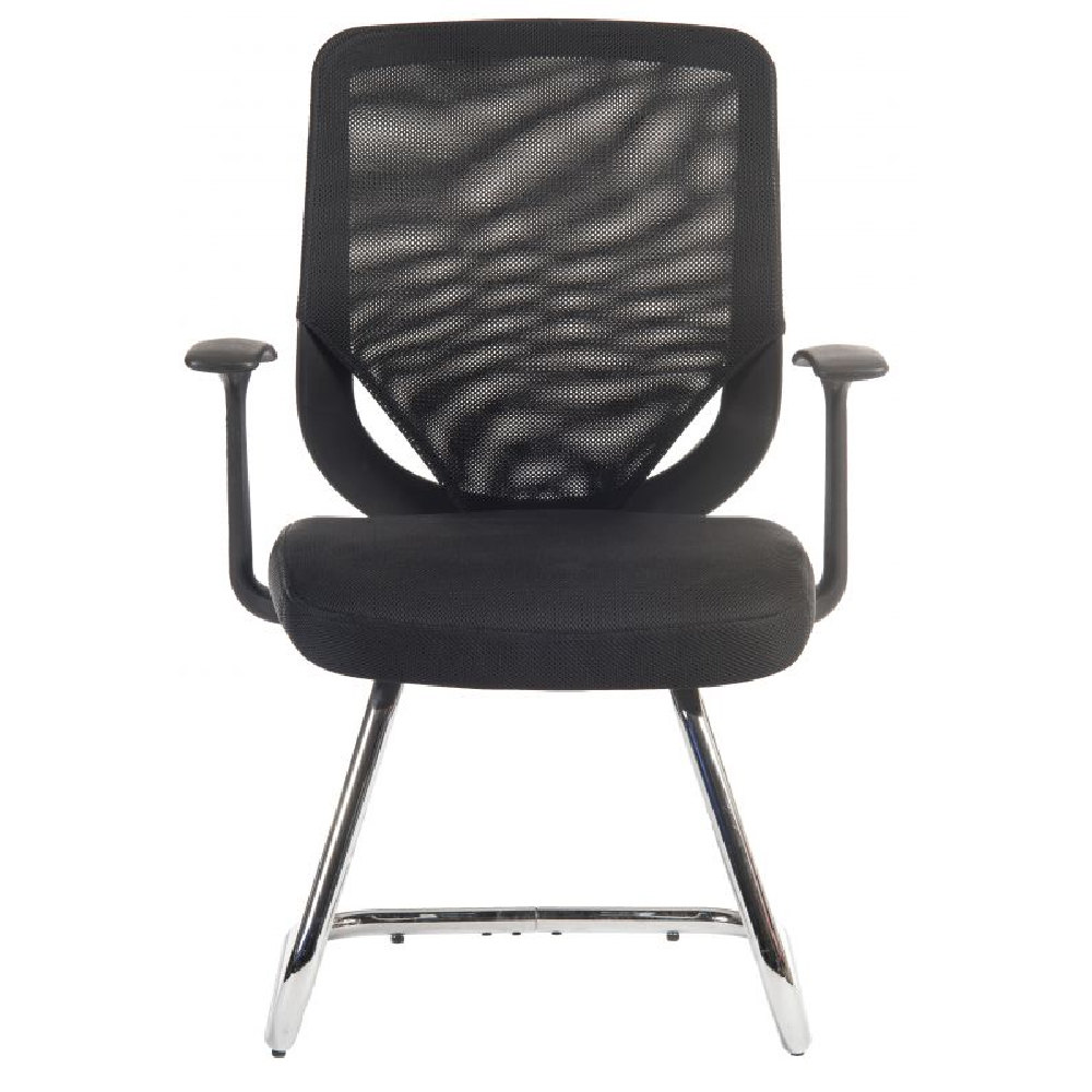 Nashua Fabric Home And Office Chair With Chrome Legs In Black