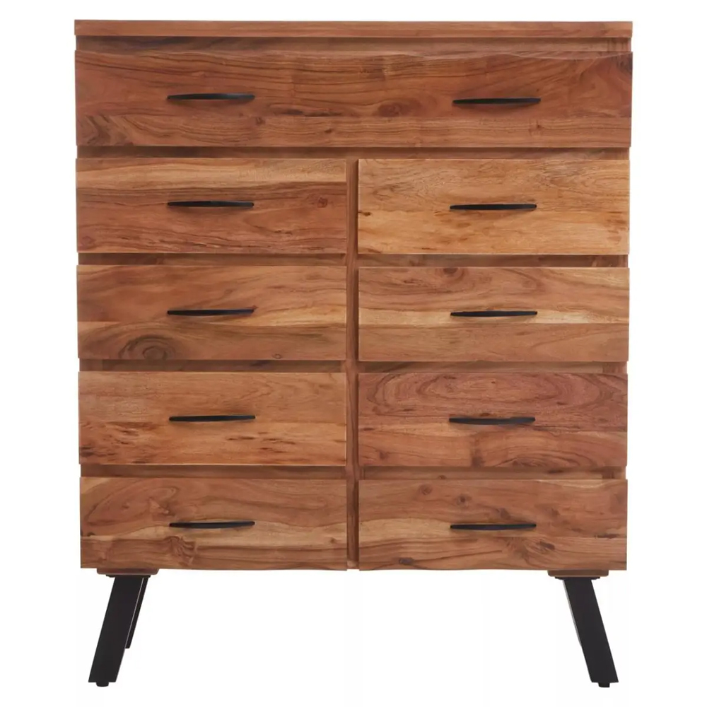 Nashua Wooden Chest Of 9 Drawers In Natural