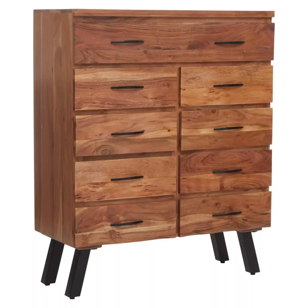 Nashua Wooden Chest Of 9 Drawers In Natural