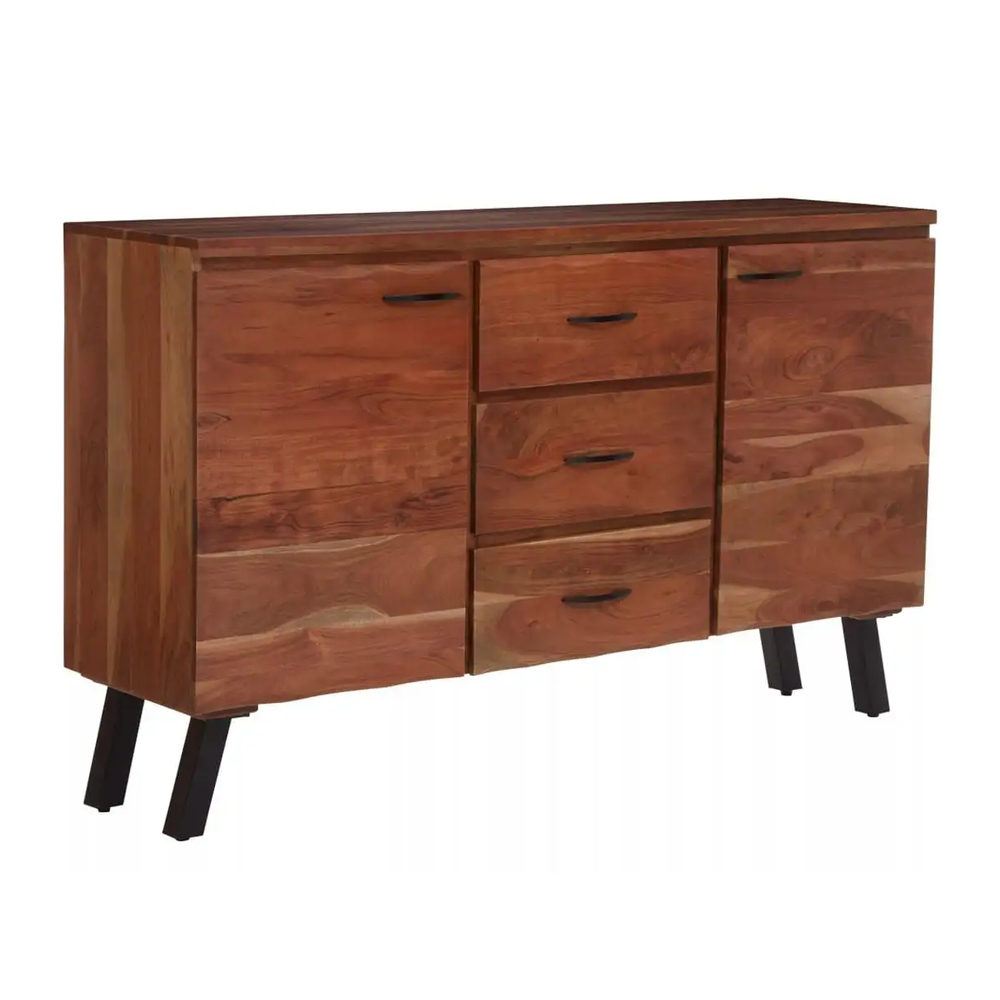 Nashua Wooden Sideboard With 2 Doors 3 Drawers In Natural