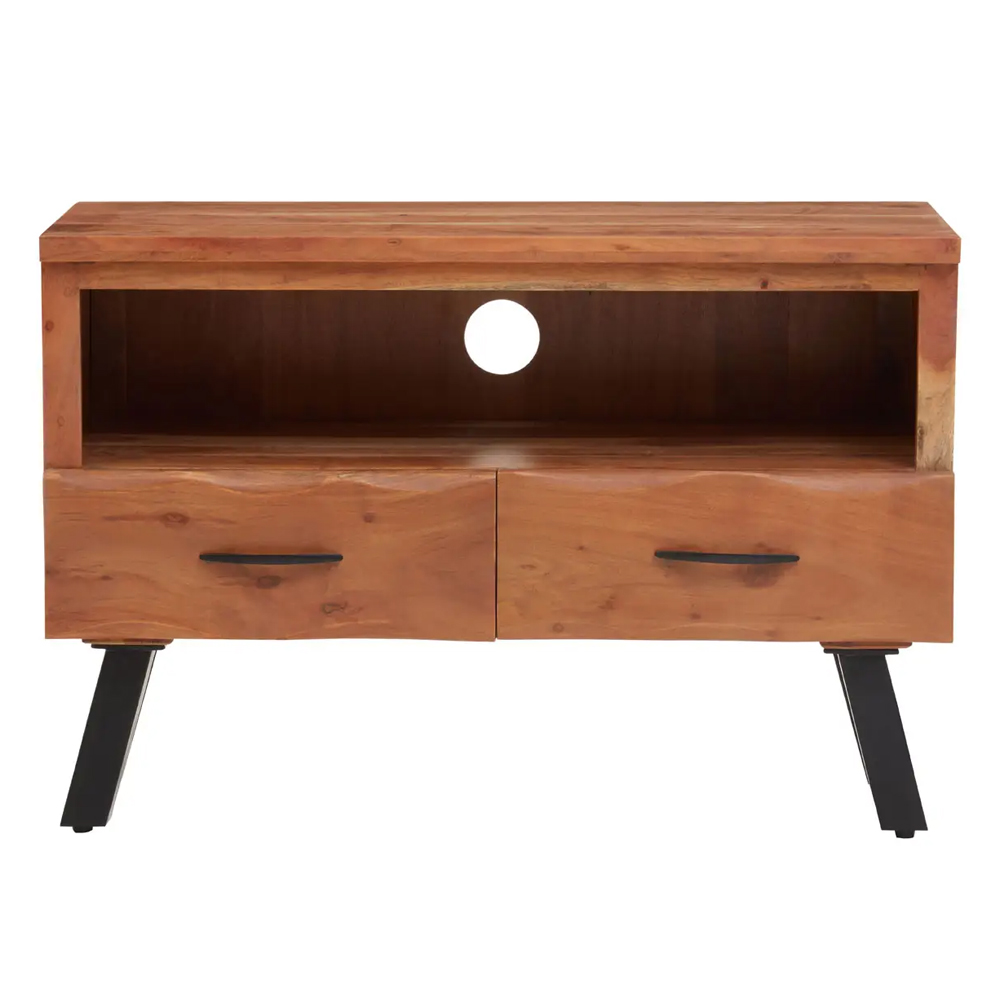 Nashua Wooden TV Stand With 2 Drawers In Natural