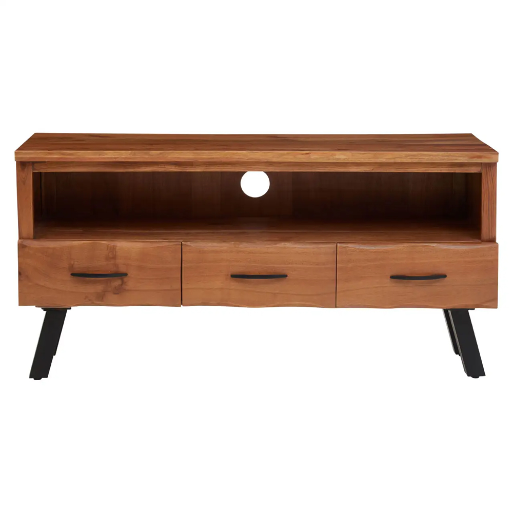 Nashua Wooden TV Stand With 3 Drawers In Natural