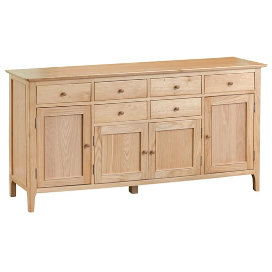 Photo of Nassau wooden 4 doors and 6 drawers sideboard in natural oak