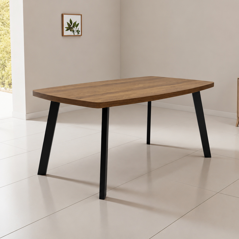 Nassau Large Wooden Dining Table in Dark Oak