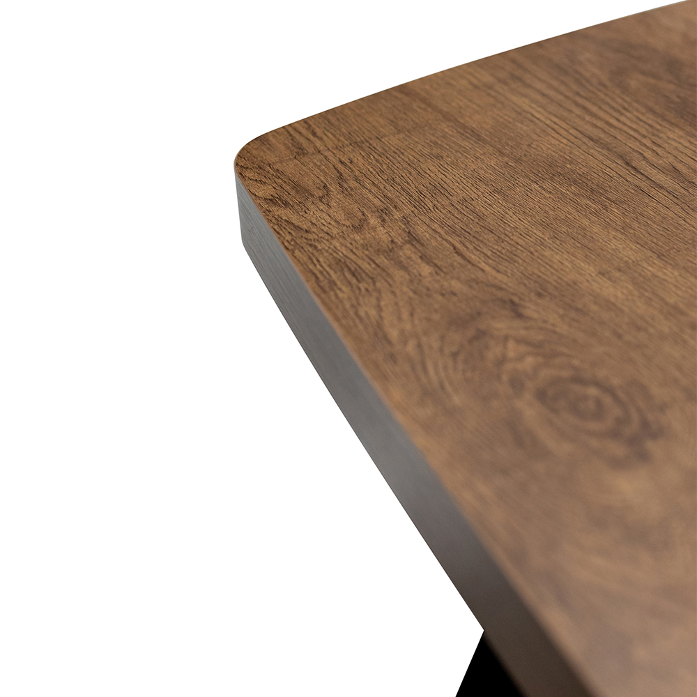 Nassau Large Wooden Dining Table in Dark Oak